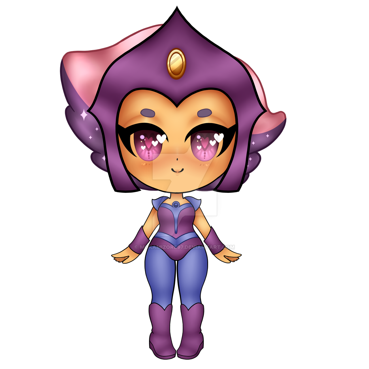 Chibi Ra Chibi She-Ra - Glimmer (Roll with It - 1985) by MokaMizore97 on DeviantArt