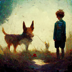 Boy And Dog