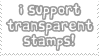 Transparency Support Stamp