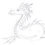 Sea Dragon Line Art