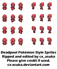 Poke Deadpool sprites