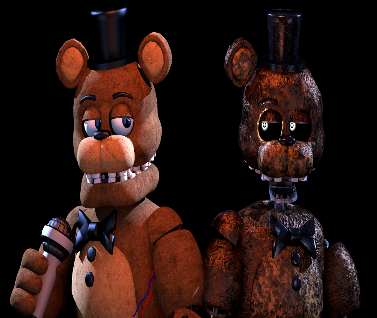 Withered Freddy Comparison by YinyangGio1987 on DeviantArt