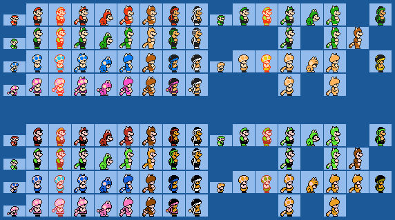 Smb3 Characters SMB3 Super Sheet Preview 1 by GlacialSiren484 on DeviantArt