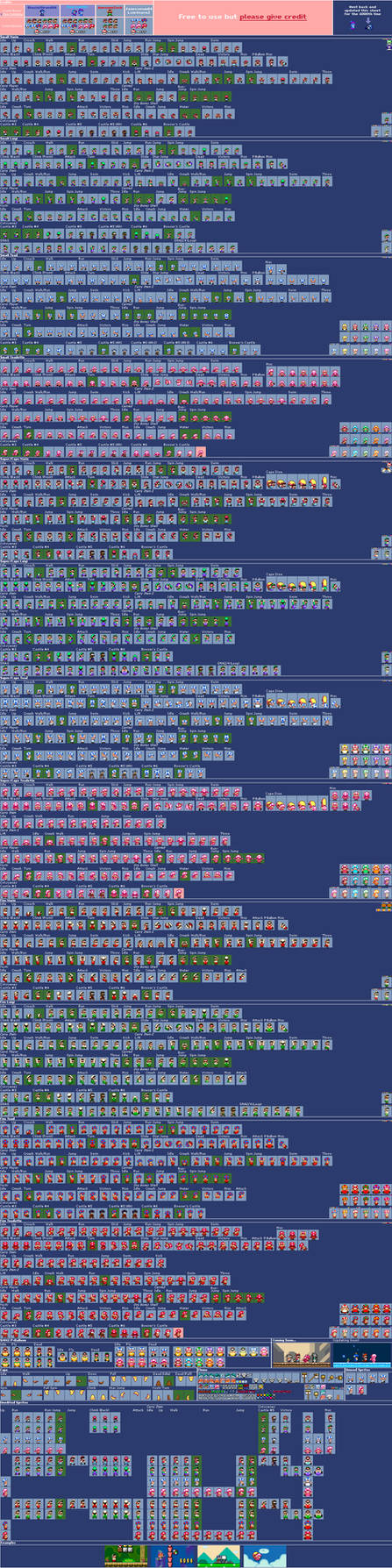 Smw Note Block (UPDATED) SMW Super Sheet Part 1: SMW Power Ups by GlacialSiren484 on ...