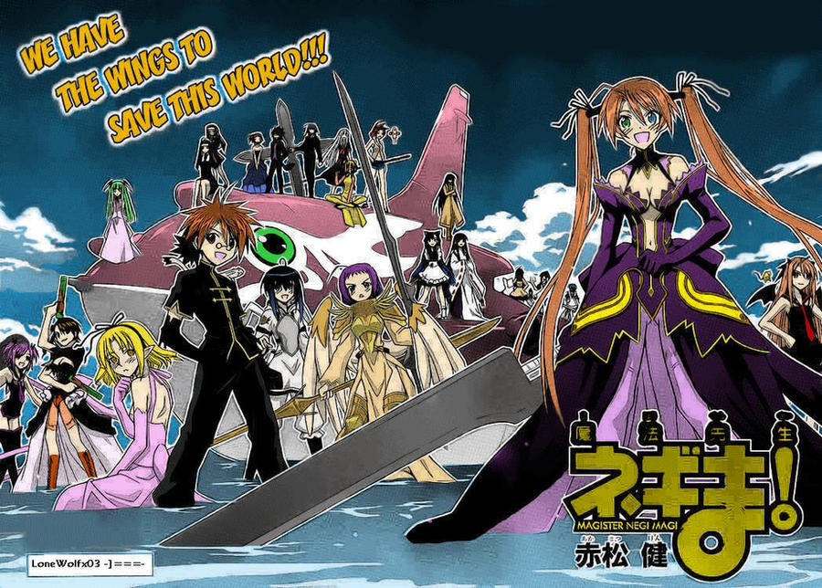 Negima Deviantart Negima 287 colored by junolastimosa on DeviantArt