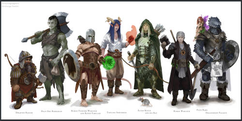 Dungeons and Dragons Group Portrait