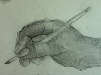 Holding pencil