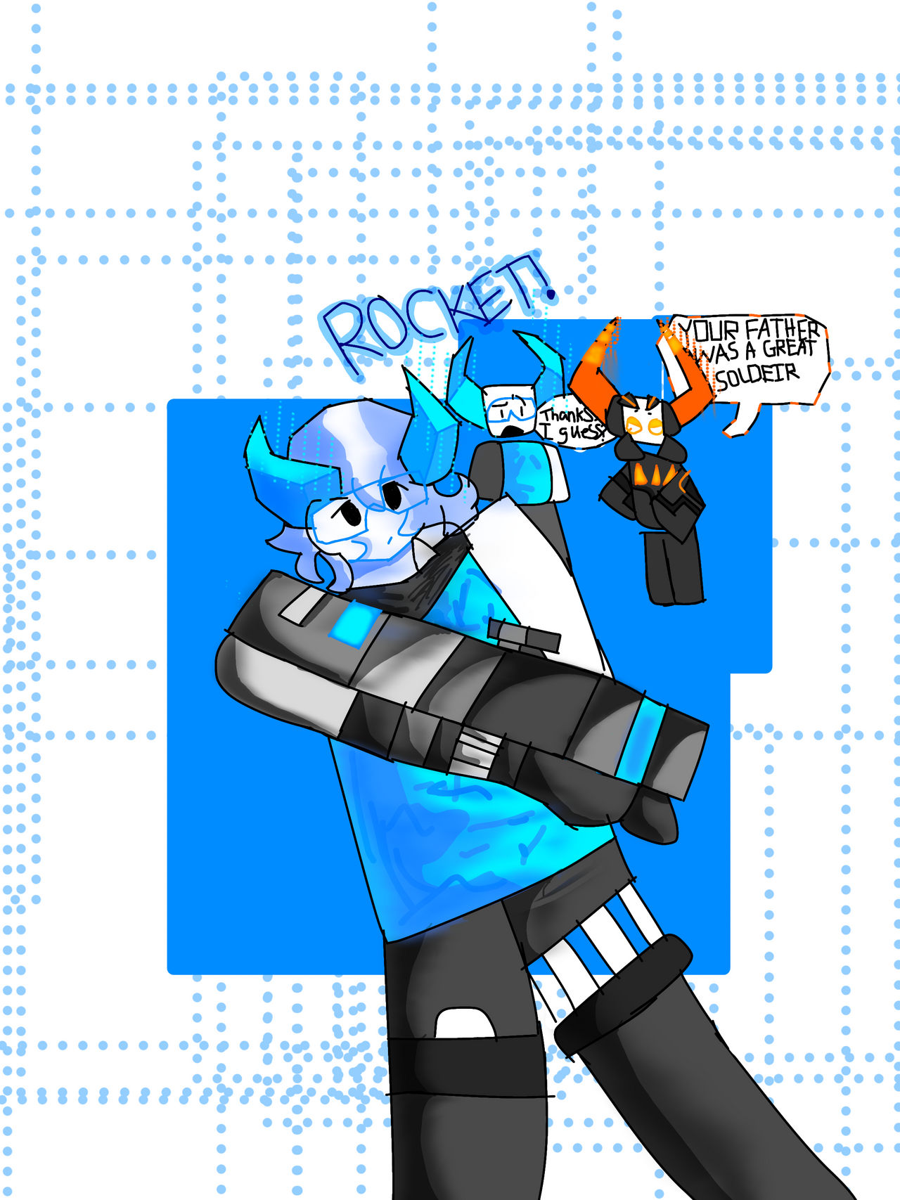 Rocket phighting by RandomLittleNyx on DeviantArt