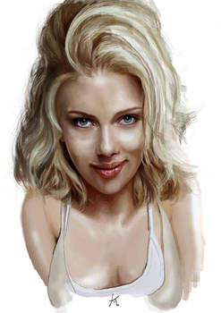 Scarlett Johansson Painting