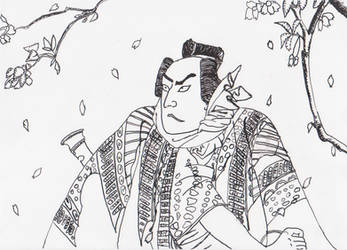 [Ukiyo-e] Ichikawa Sadanji as Gosho no Gorozo.