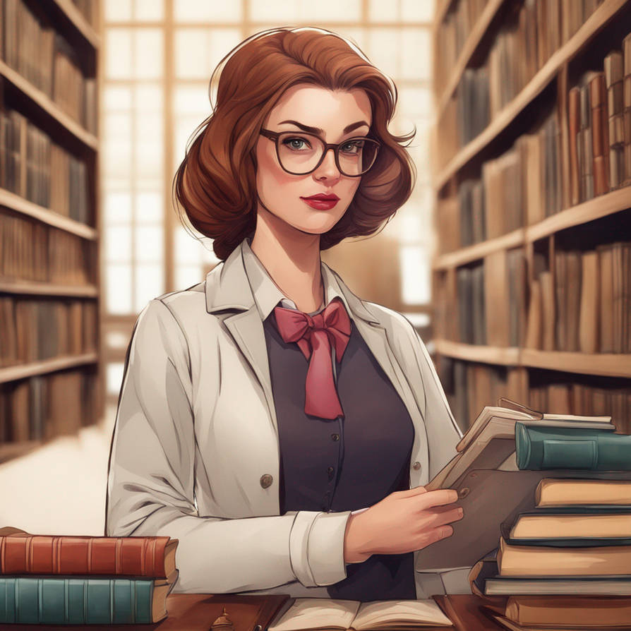 A Beautiful Woman Librarian By Ursulaerickson2024 On DeviantArt a-beautiful-woman-librarian-by-ursulaerickson2024-on-deviantart