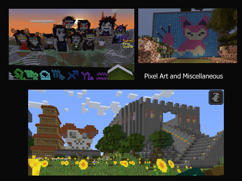 Minecraft Build Creations - Pixel Art by DazeSpriteArt on DeviantArt