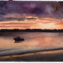 Roscoff Sunrise (Watercolour Version)