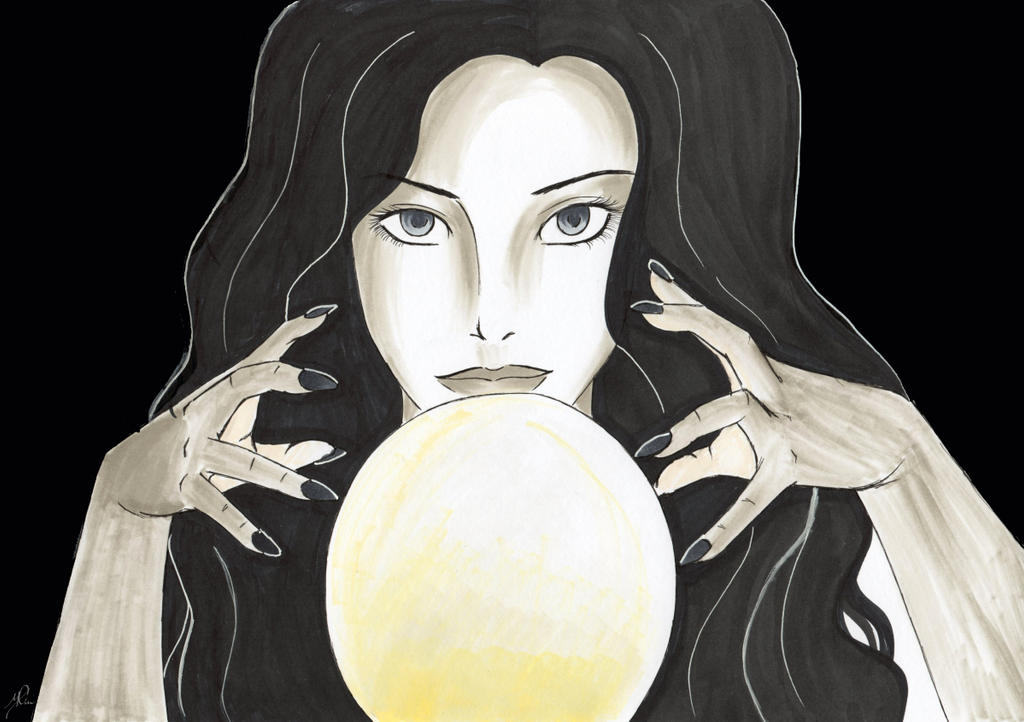 Divination (Inktober 2018) by Yrya-chan on DeviantArt