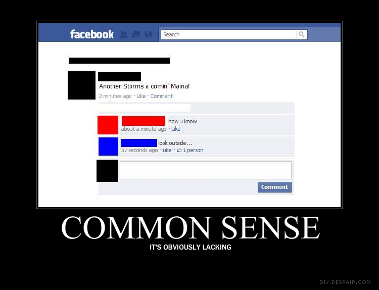 Common Sense:Obviously Lacking