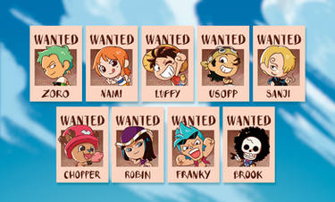 One Piece mini wooden charms
