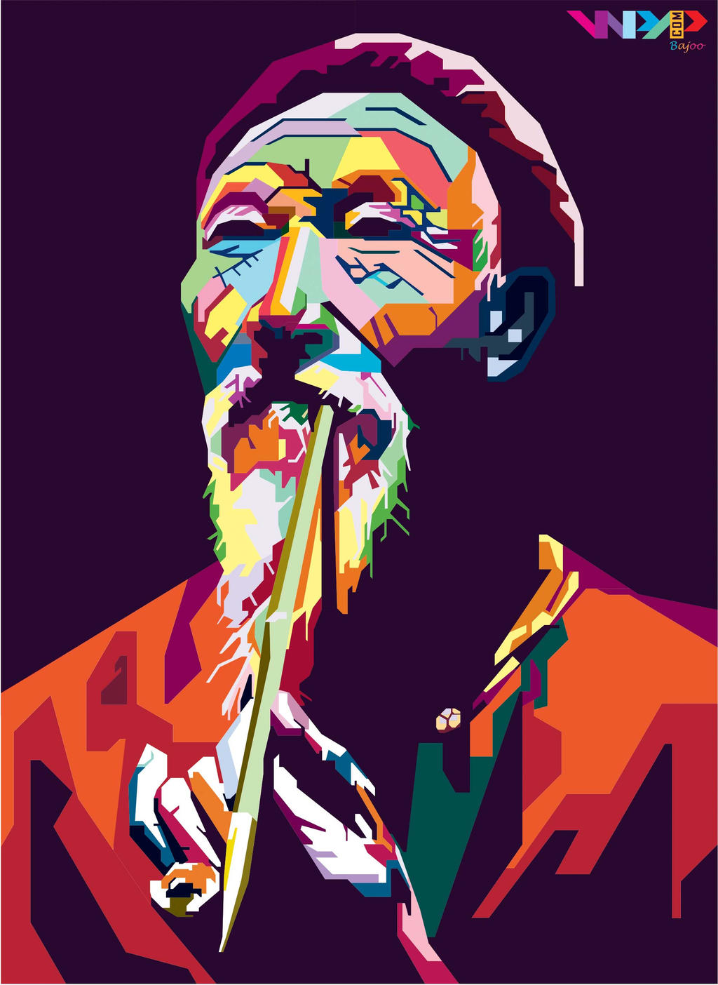 Chinese Old Man in WPAP