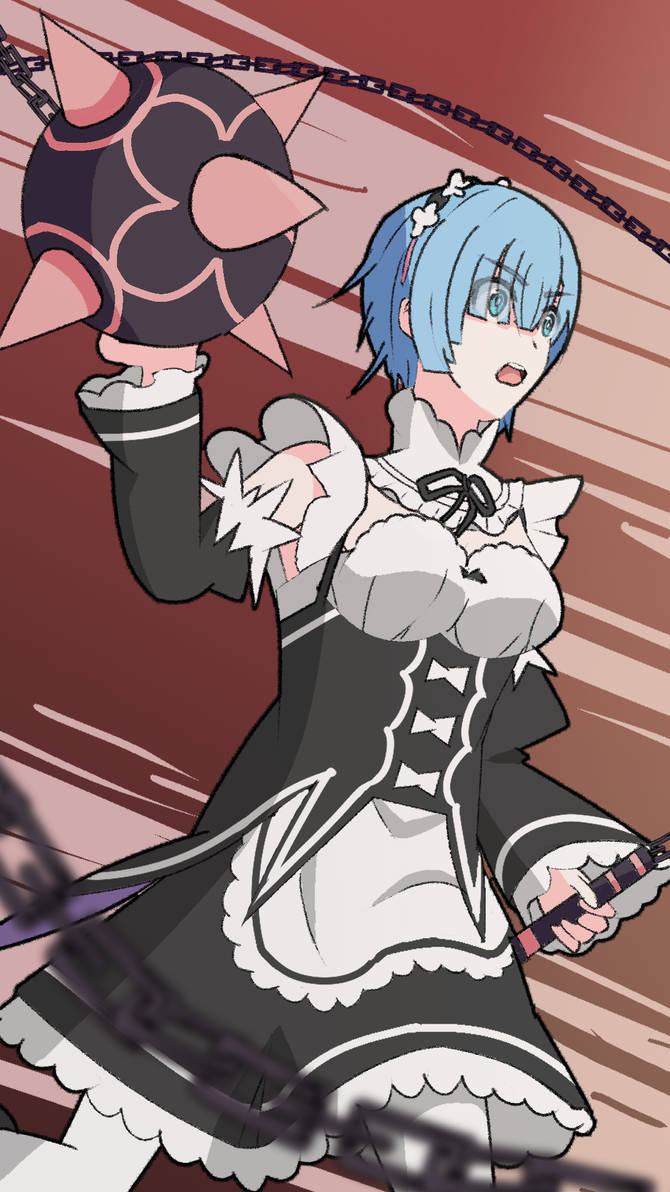 Rem Fight Rem - Fighting with her Morning Star by michael-fre on DeviantArt