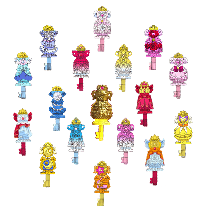Cured Key Go! Princess Pretty Cure dress up keys by Kirakiradolls on DeviantArt