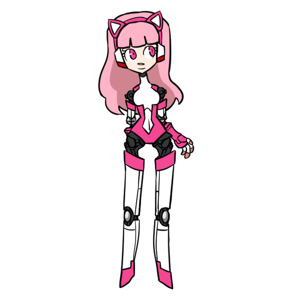 Pink Cat Machine Pink robo cat girl by Kirakiradolls on DeviantArt
