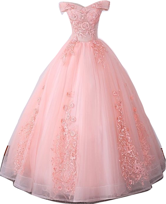 Peach-Pink off the shoulder dress by Kirakiradolls on DeviantArt