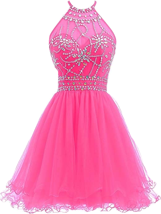 pink prom dress png Trumpet Hot Pink V-Neck Lace Backless Sleeveless Long Prom Dress Modsele