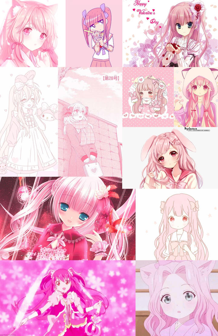 Pink anime girl wallpaper for iPad by Kirakiradolls on DeviantArt