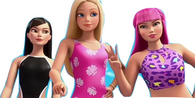 Barbie, Daisy, and Renee's adventure on the beach by Kirakiradolls