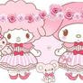 My Melody and Piano rose crowns