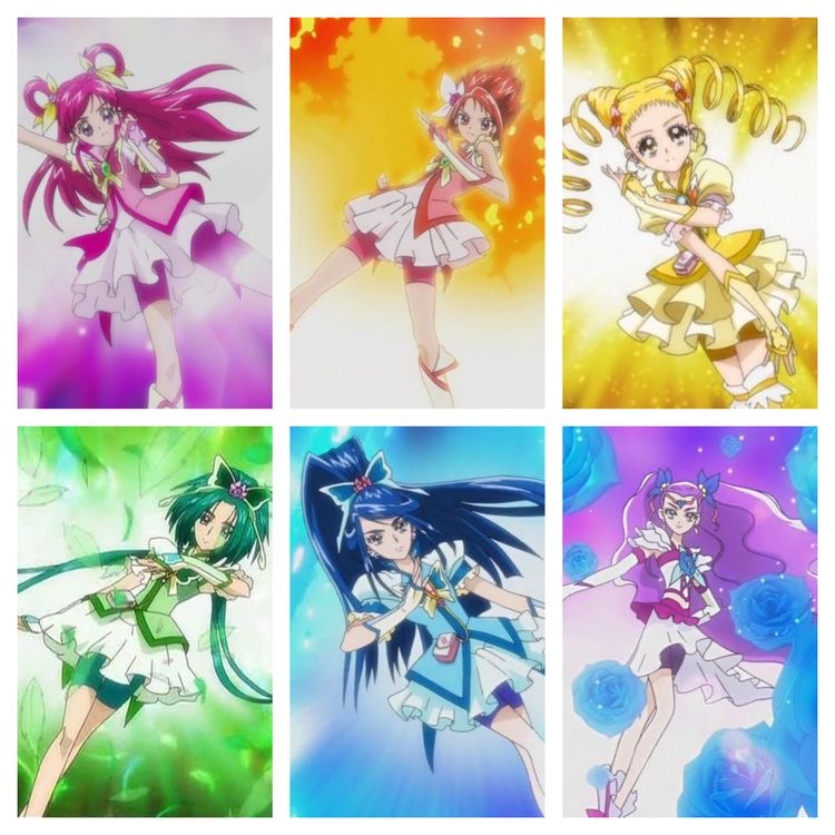 Yes! Precure 5 GoGo! All Transformations & Attacks 