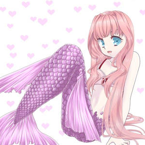 Pink Picrew mermaid (2022)