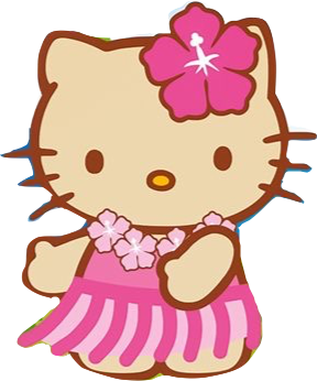 Hello kitty top hula girl