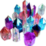 Rainbow crystal points