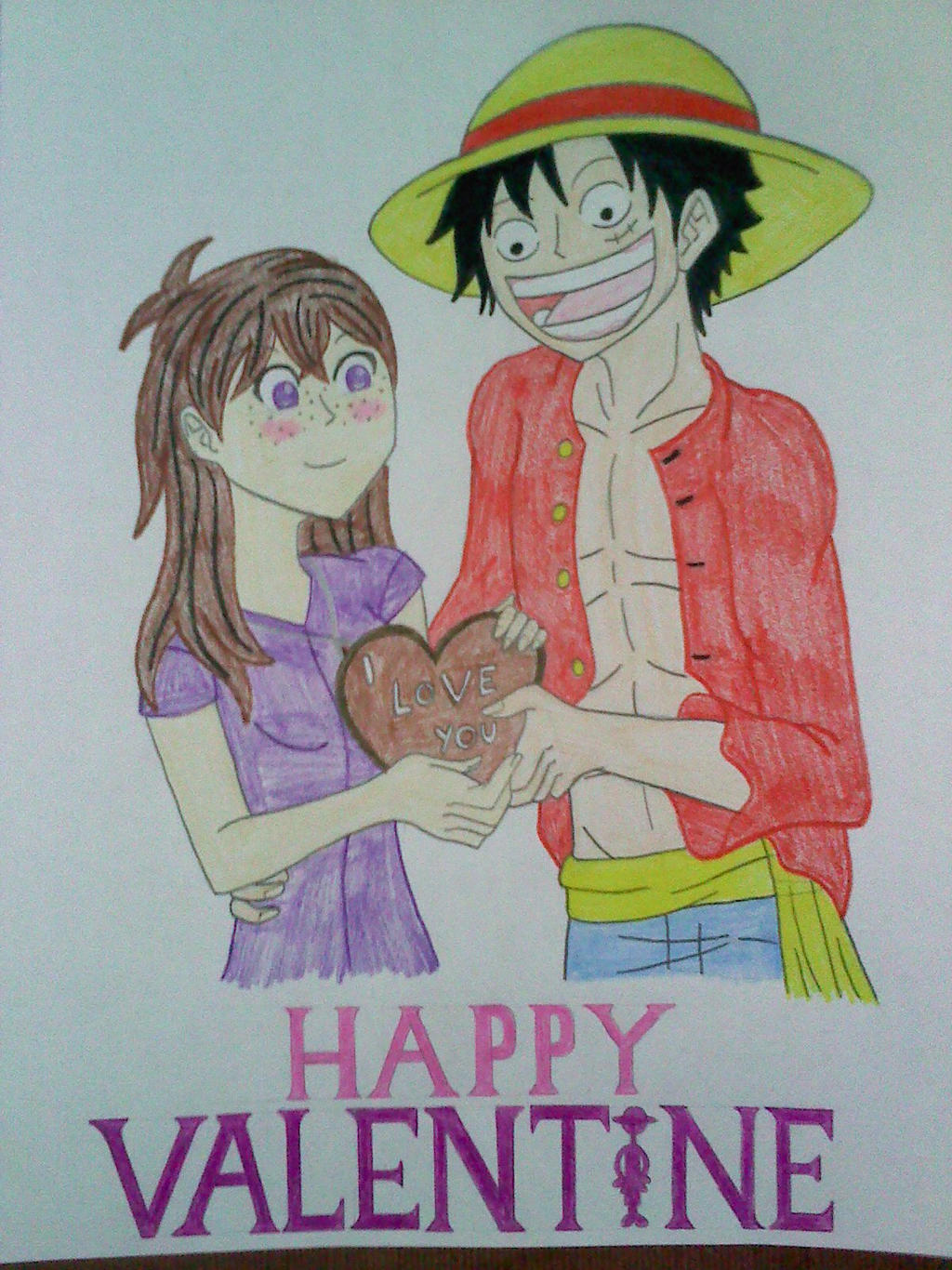 One Piece Valentine Luffy And Rose By Lrowling On Deviantart One Piece Valentine Luffy And Rose By Lrowling On Deviantart