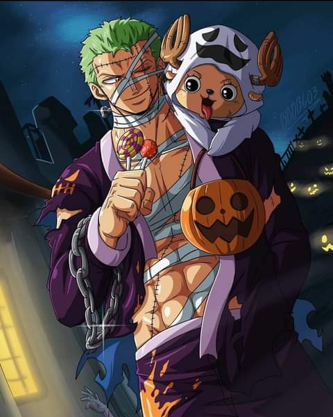 Roronoa Zoro and Tony Tony Chopper