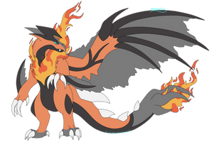 Mega Charizard Y + Yveltal Fusion