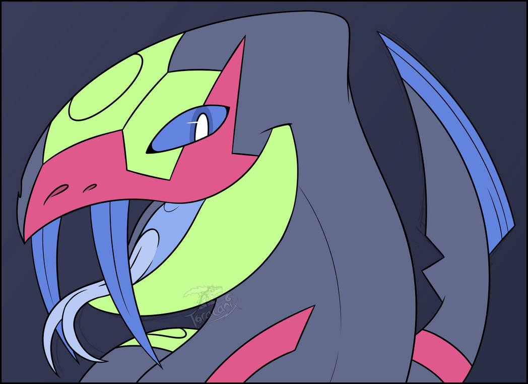 Seviper Headshot (Shiny) by Toracanix on DeviantArt