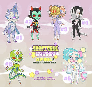 ADOPTABLES: April's Mixed Chibi Set [CLOSED]