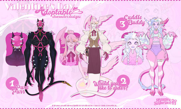 ADOPTABLES: Valentine's Day Themed Set [CLOSED]