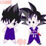 Chibi Vegeta and Goku