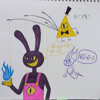 Bill Cipher in Jax's body