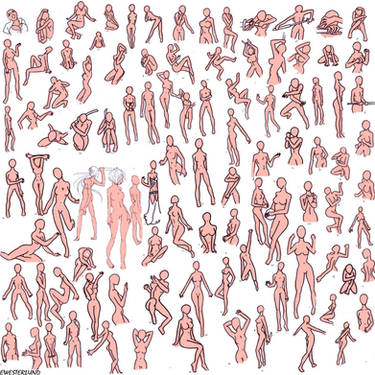 female poses 100more