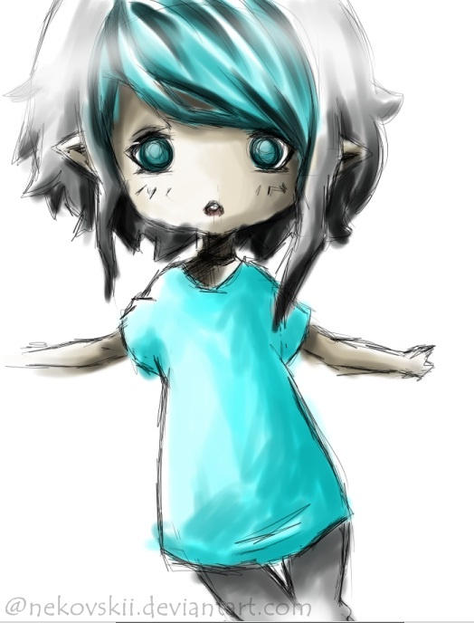 aqua chibi by Nekovskii on DeviantArt