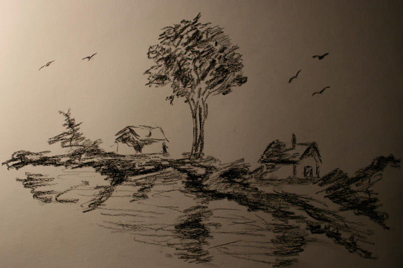 Charcoal Landscape