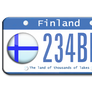 Finland license plate