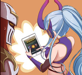 LOL_Syndra play LOL in pad