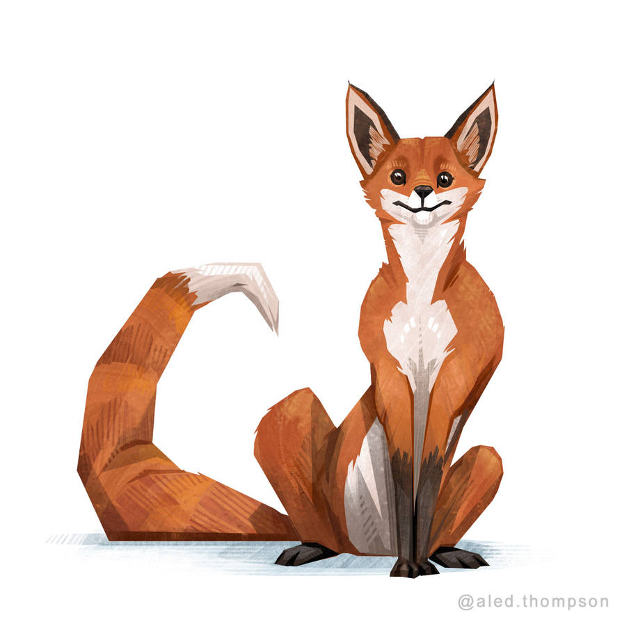Positive vibes Fox by AledThompsonArt on DeviantArt