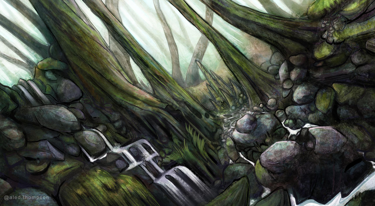 Forest Stylisation Stylized Forest Environment Design by AledThompsonArt on DeviantArt
