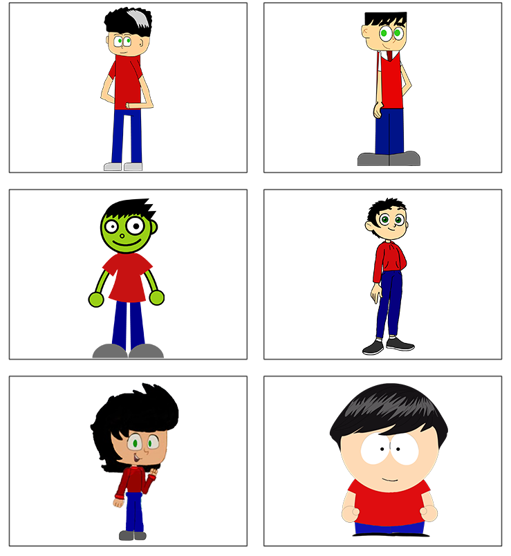 Diffrent Cartoon Style Deviantart JC In 6 Diffrent Cartoon Styles by JCThe3rd on DeviantArt