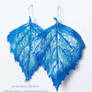 elfish earrings Ice leaves